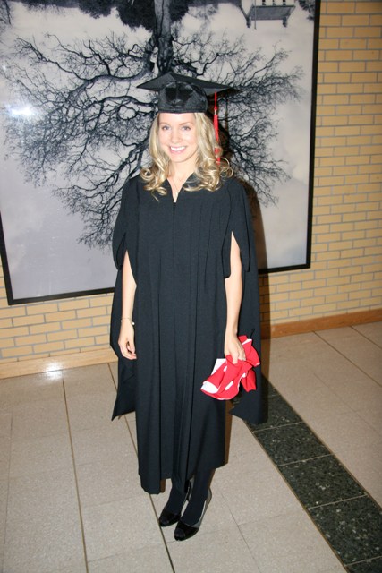 Me at my Master's Convocation October 2008