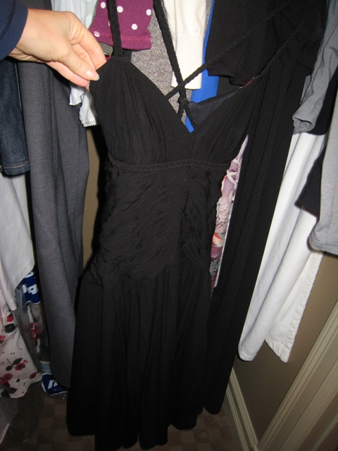 Black BCBG dress (I wore on my honeymoon!)