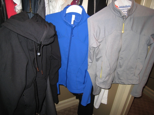 9) Lululemon jackets (to/from gym, with jeans or lulu pants)