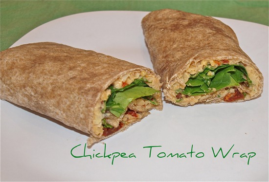 Chickpea Tomato Wrap