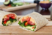 Sneaky Red Lentil “Hummus” & Kitchen Sink Veggie Wrap IMG_0758