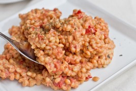 Ultra Creamy & Cheezy Tomato Risotto & Dill Chip Chickpeas IMG_2484-2