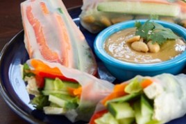 Veggie Summer Rolls with Spicy Peanut Lime Sauce: Two Ways IMG_2555