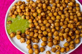“Battered” Fried Chickpeas & Chickpea Basil Pesto IMG_7431