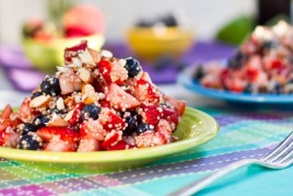 High Protein Quinoa Almond Berry Salad IMG_7655-2