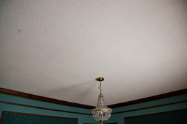 Monday Morning, We shave the popcorn off the dining room ceiling… IMG_9503