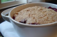 Afternoon Power Snack Recipe #2 + Celebrity Weight Gain Rant cobbler