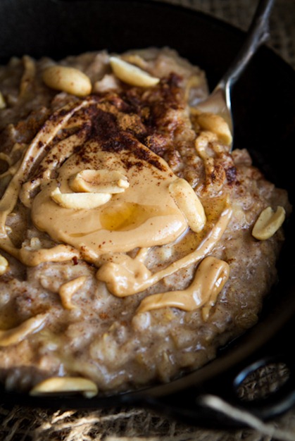 peanut butter banana oatmeal 4967   Early Morning Peanut Butter Banana Oatmeal