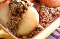 Baked Apples Stuffed with Cinnamon Date Pecan Oatmeal Baked Apple Oatmeal-7375