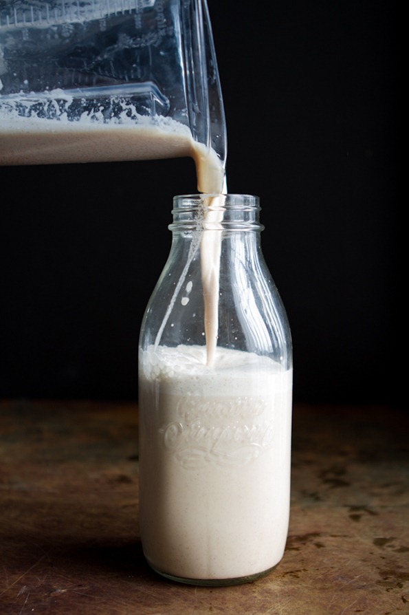 homemade almond milk -0986