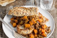 Maple Baked Lentils with Sweet Potato – Healthy Comfort Food maple baked lentils -9961