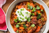 My Favourite Vegan Chili with Homemade Sour Cream