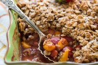 Springtime Strawberry Lime Mango Crisp (Vegan + GF)