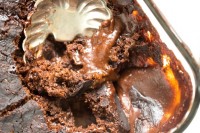 Gooey Pumpkin Spice Latte Chocolate Pudding Cake (vegan + gluten-free)