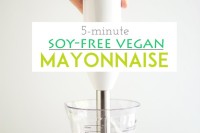 5-Minute Soy-Free Vegan Mayonnaise (using aquafaba!)