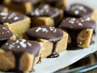 Salted Almond Butter Freezer Fudge