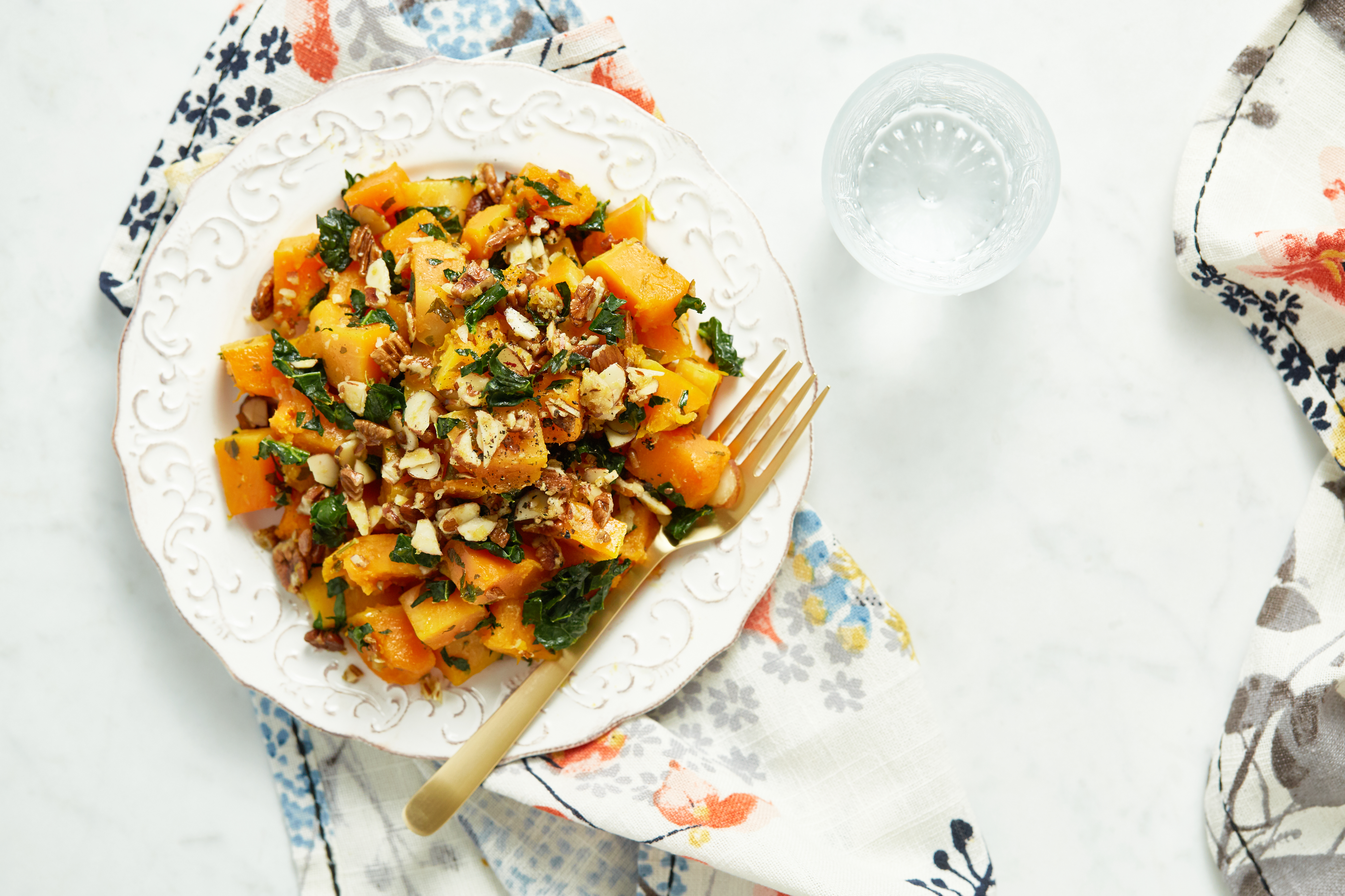 Roasted Butternut Squash with Almond-Pecan Parmesan-image
