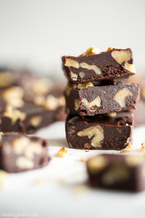 Seductive Raw Chocolate Walnut Fudge