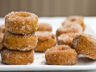 Cinnamon Sugar Pumpkin Spiced Doughnuts