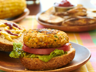 Spicy BBQ Chickpea Burgers