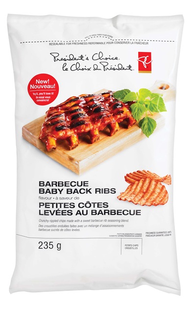 PC Barbecue Baby Back Ribs Riplpled Potato Chips