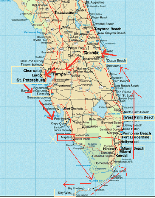 Road Map Naples Fl   Florida Map Thumb 