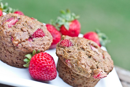 Coffeeshop Strawberry Banana Muffins - Straight to the Hips, Baby