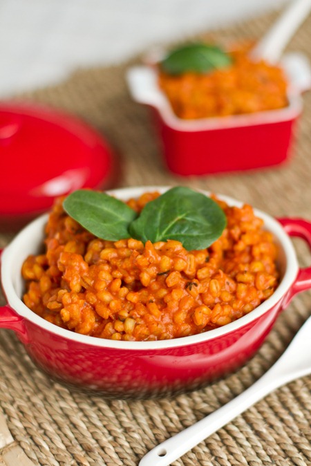 Hungry Couple: Pan Roasted Tomato Barley Risotto