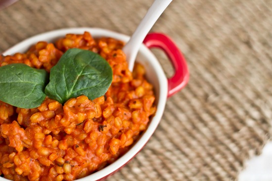 Hungry Couple: Pan Roasted Tomato Barley Risotto