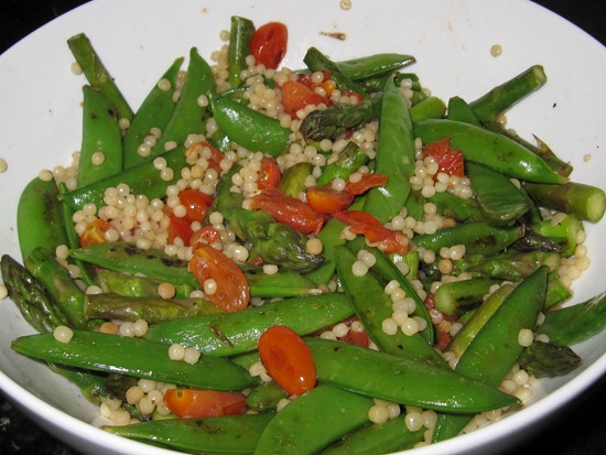 Snap pea couscous