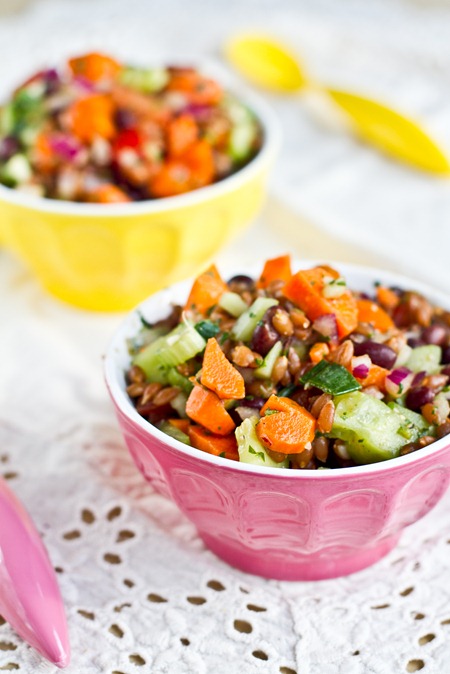 Cilantro Lime Spelt Berry Salad