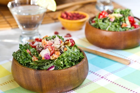 Kale summer salad - Adventures in FoodieLand