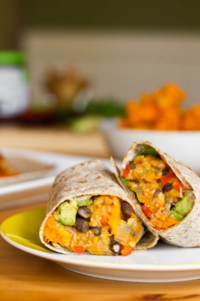 Black Bean and Butternut Squash Burritos – Oh She Glows