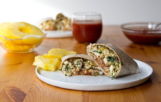 High Protein Breakfast Burrito