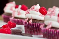 Vegan Chocolate Cupcakes with Almond ‘Buttercream’ and Raspberry Glaze IMG_2283