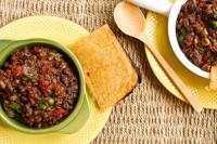 New Year’s Smoky BBQ Chili with Flat & Crispy Cornbread IMG_5892