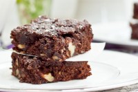 Gluten-Free, Vegan, and Oil-Free Walnut Chip Brownies IMG_7737-2