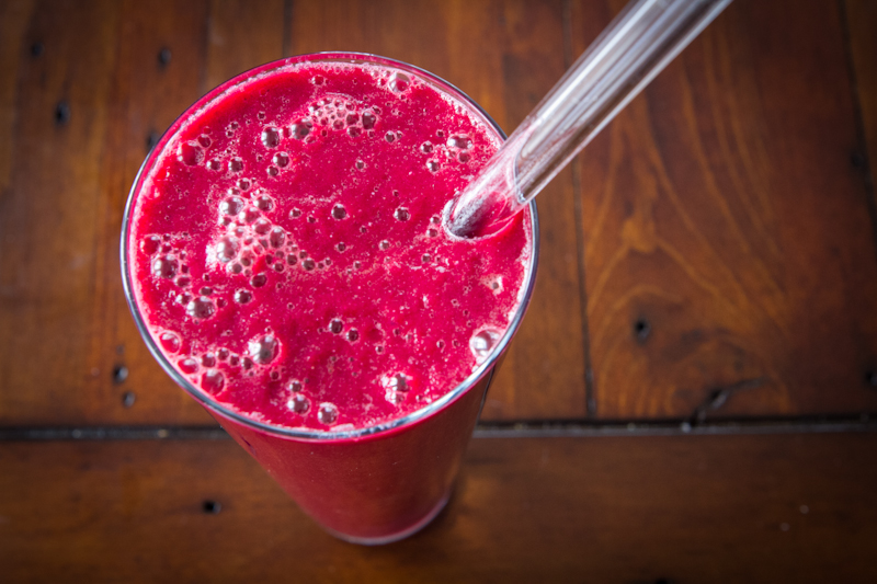 Abundance Of Fruit Around A Blender For Making Smoothies Stock