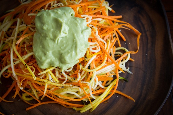 zucchini noodles with julienne peeler