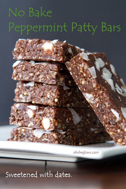 No Bake Peppermint Date Bars-4603