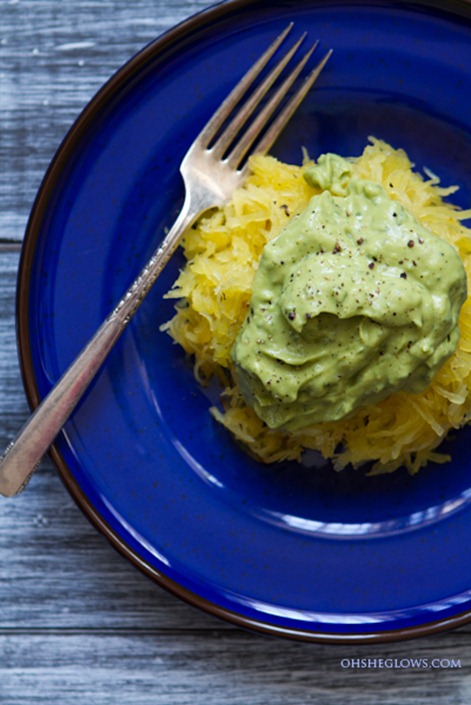 avocado pasta with squash-3128