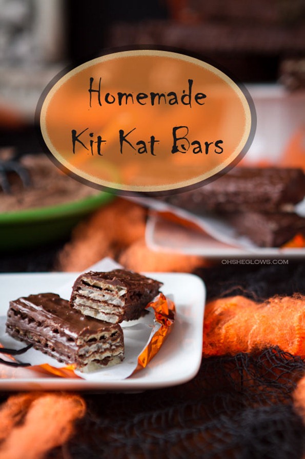 homemade vegan “kit kat” bars