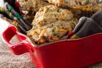 Herb & Cheese Drop Biscuits… with a secret ingredient! drop biscuits-7978