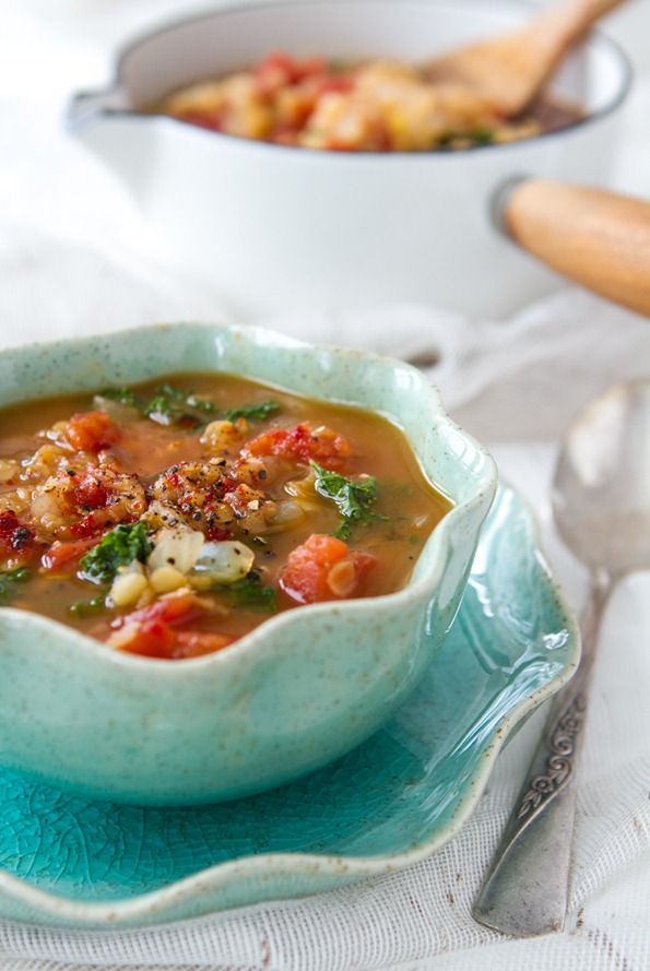 Kale, Tomato & Vegetable Soup