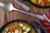 Giveaway Winners + Shepherd’s Stew, Mashed Potatoes, and Sticky Toffee Pudding shepher's stew with crispy tofu-7634