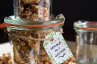 Granola Nut Clusters – Easy, Portable Holiday Gift Idea! Granola Nut Clusters-8450
