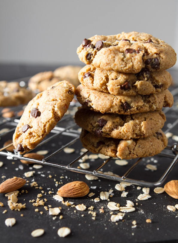 Egg-Free Peanut Butter Cookies with Chocolate Chips