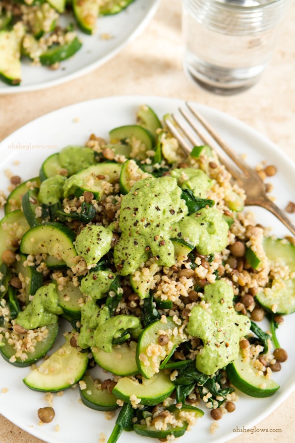 The Greenest Chopped Salad - She Likes Food