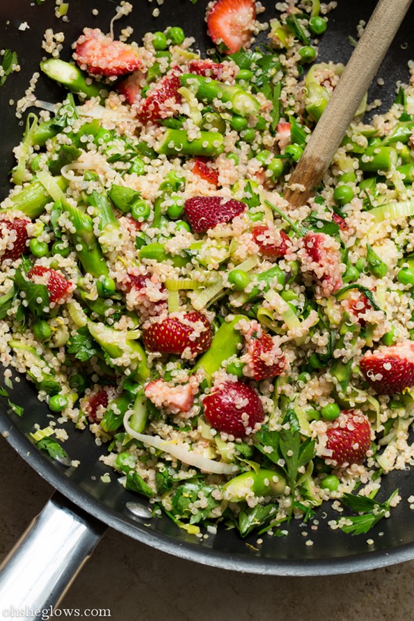 Warm Spring Salad in a Skillet