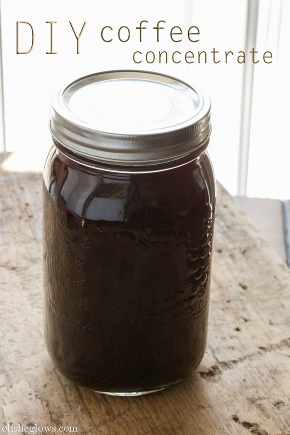 Homemade Cold Brew Iced Coffee Concentrate